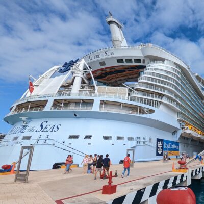 The Allure of the Seas in port in Cozumel
