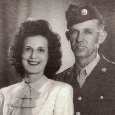 An old photo of Leona and her husband, Felix.