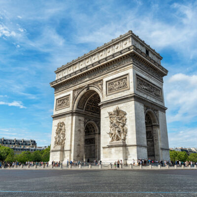 The Arc de Triomphe in Paris