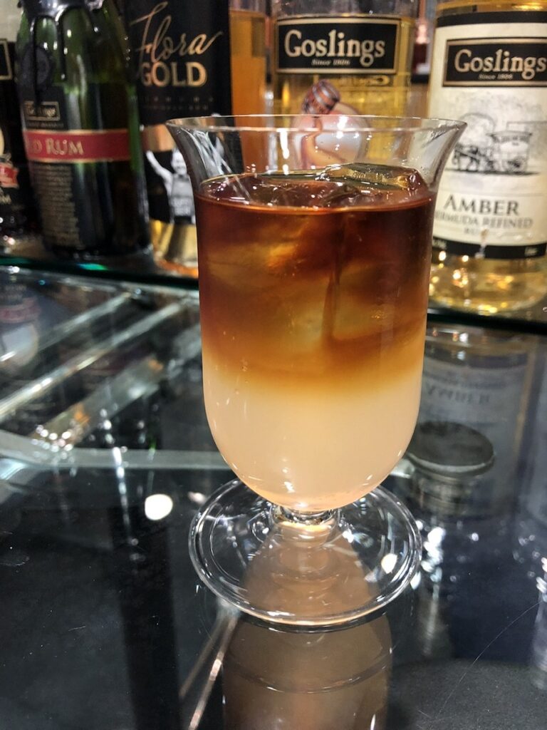 Dark n' Stormy cocktail