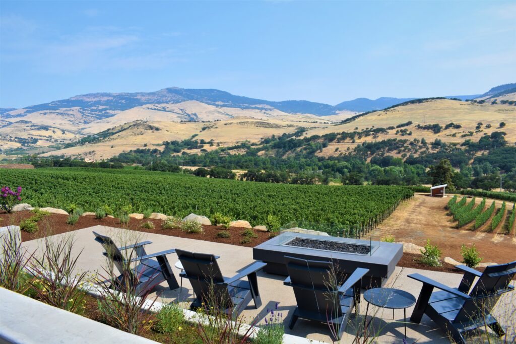 The stunning views at the Irvine and Roberts Tasting Room