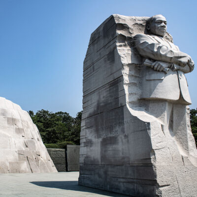 Unshackled statue at Martin Luther King, Jr. National Historical Park