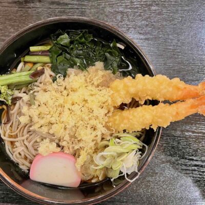 Ramen and tempura dish in Japan