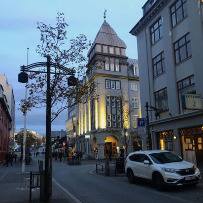 Laugavegur (Main Street), downtown Reykjacík, Iceland.