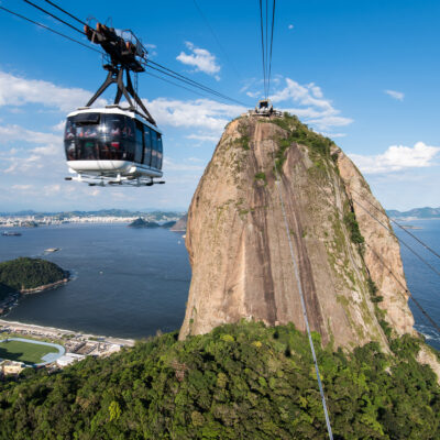 Sugarloaf Mountain in Rio De Janeiro, Brazil.