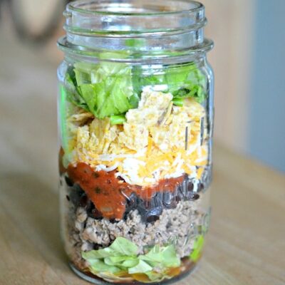 Taco Salad in a Mason Jar