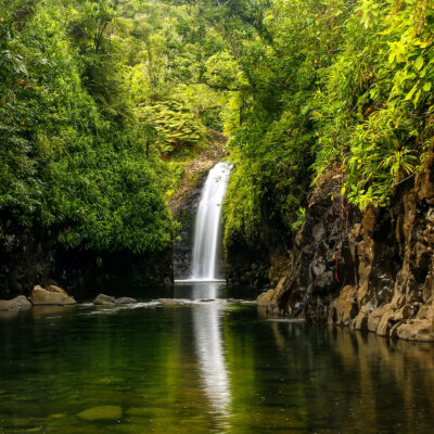 Waterfall in Taveuni, Fiji